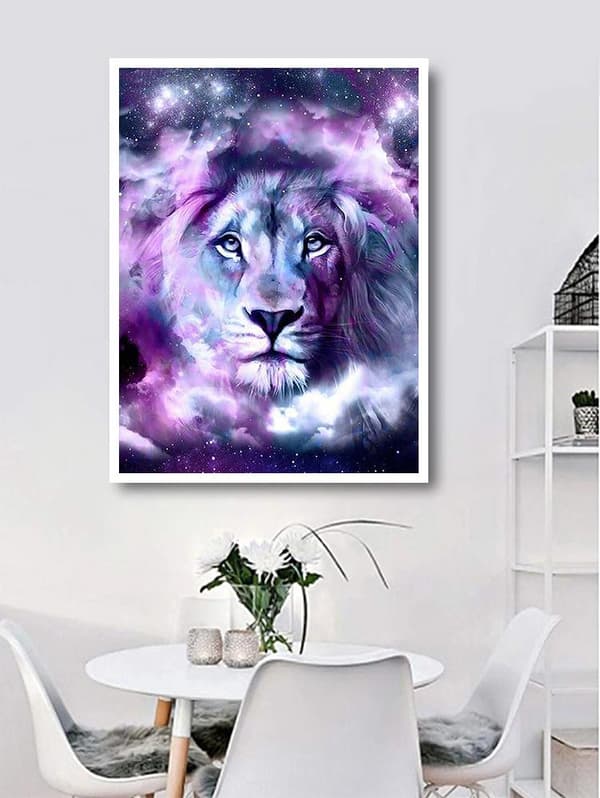 Diamond Painting / DIY 5D Diamantmålning - 30x40cm - Lejon