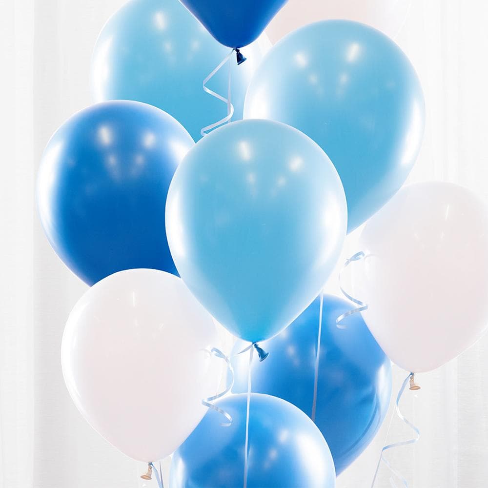 Ballongbukett Babyblå - Ballonger
