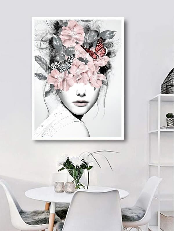 Diamond Painting / DIY 5D Diamantmålning - 30x40cm - Kvinna