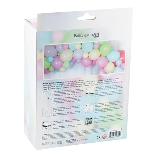 Ballongbåge / Ballongdekoration - Pastell