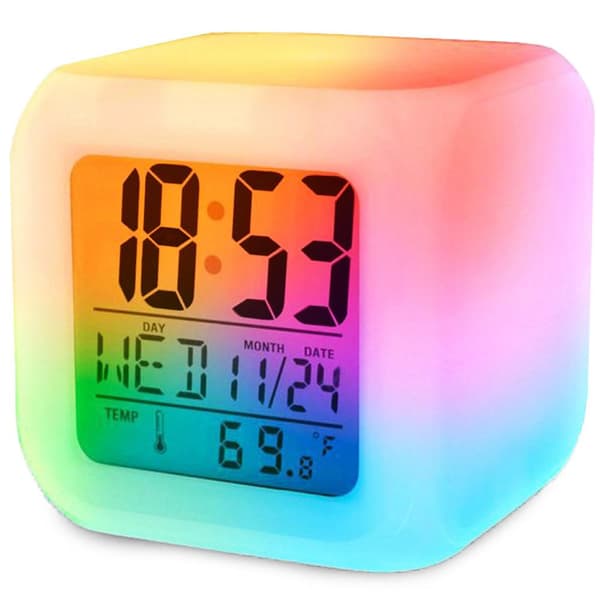 Vekkerklokke - Digital med LED & Termometer – Klokke
