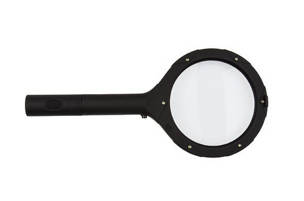 Forstørrelsesglass med LED-belysning