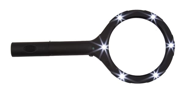 Forstørrelsesglass med LED-belysning