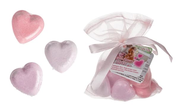 Badbomber Hjärtformade - Rosdoft 10-Pack