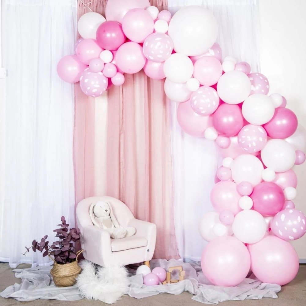 Ballongbåge / Ballongdekoration - Ljusrosa