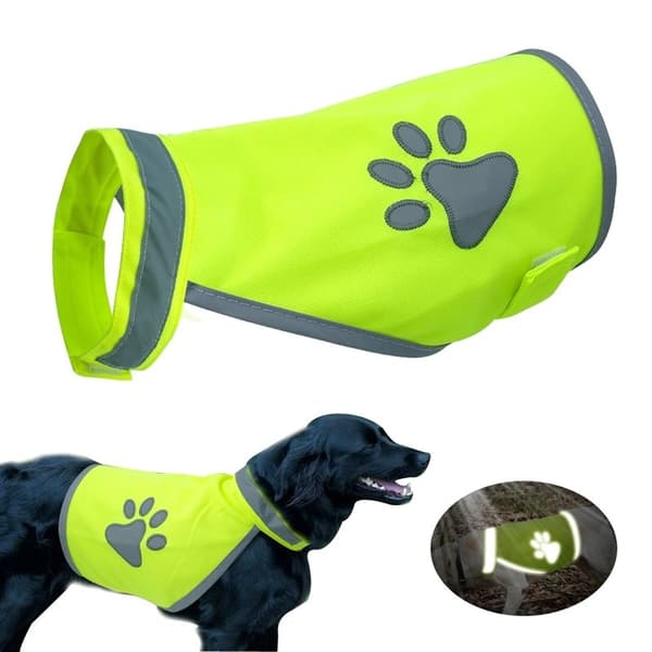 Reflexväst för Hund / Reflex - Flera storlekar Grön gul L