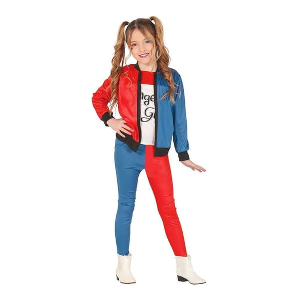 Harley Quinn / Dangerous Girl - Barn Maskeraddräkt L