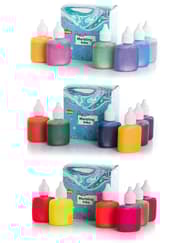 Set med Marmoreringsfärg / Marbling Inks - 6 x 25 ml