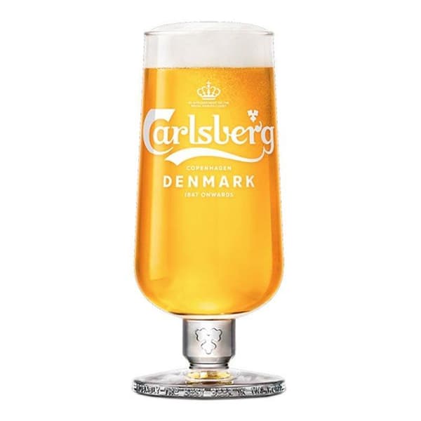 6-Pak - Carlsberg Ølglass - Med stilk - Glass til Øl 25 CL
