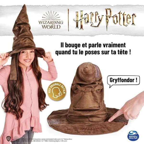 Interactive Magic Hat - Wizarding World - House Choice - Gryffindor - Slytherin - Ravenclaw - Hufflepuff