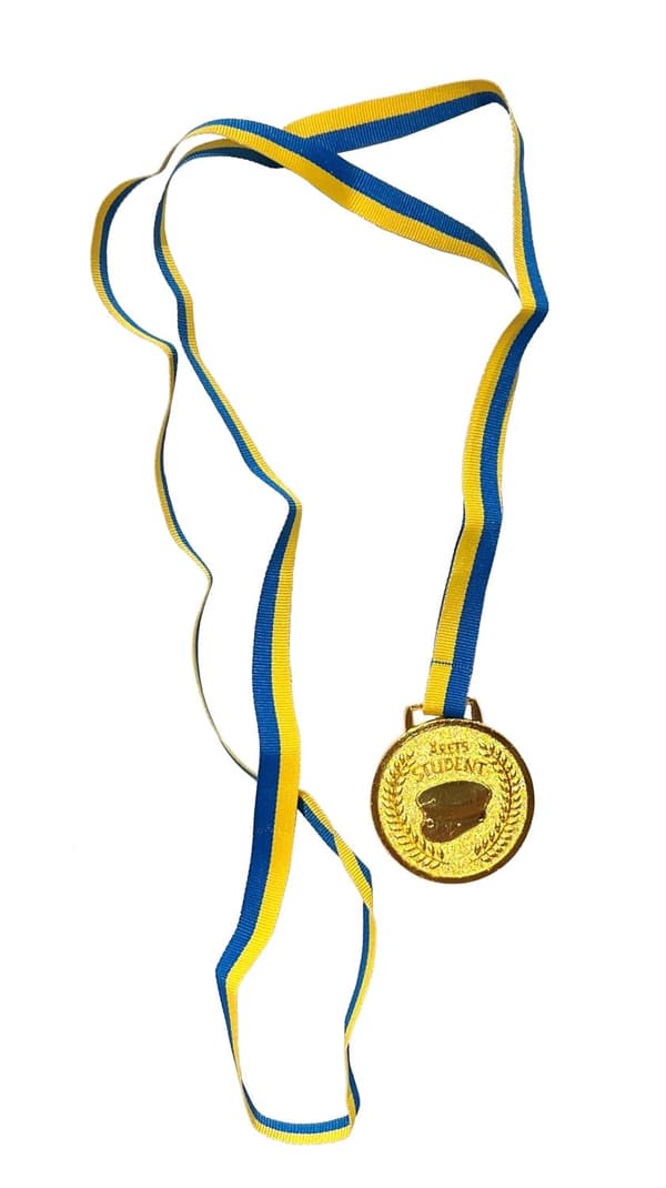 Medalj Årets student med snöre