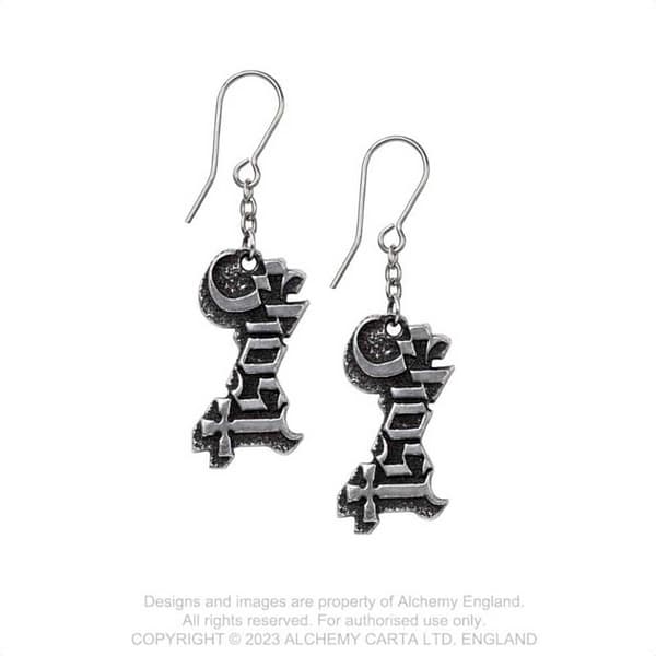 Earrings: Ghost - Logo Dropper