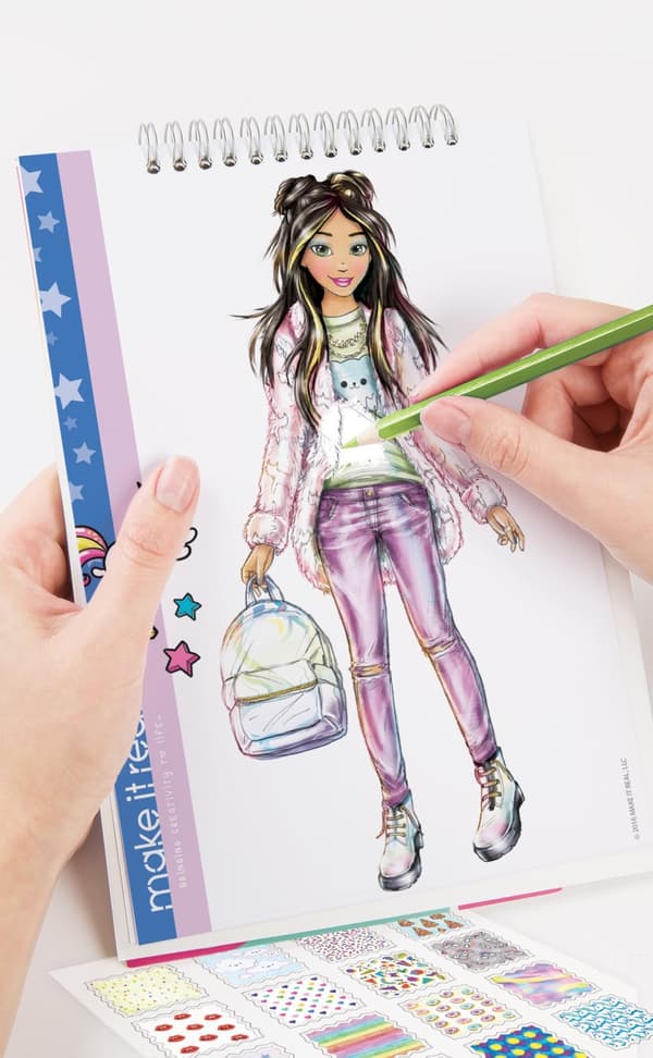 MAKE IT REAL Fashion design sketchbook "Digital dream"
