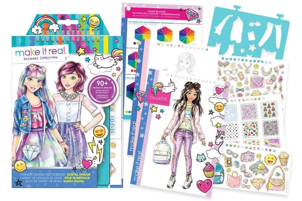 MAKE IT REAL Fashion design sketchbook "Digital dream"