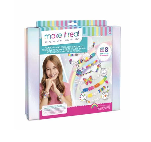 MAKE IT REAL DIY Jewelry set Rainbows and pearls