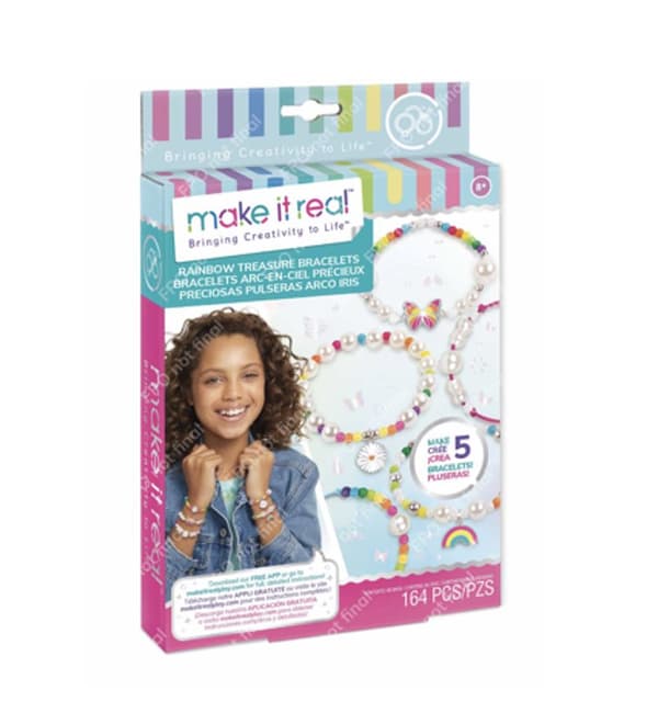 MAKE IT REAL DIY Jewelry set Rainbow treasure bracelets
