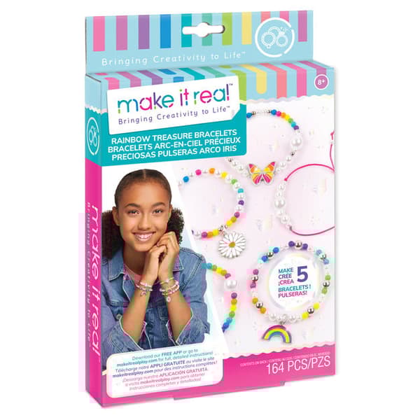 MAKE IT REAL DIY Jewelry set Rainbow treasure bracelets