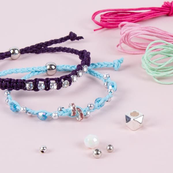 MAKE IT REAL Rainbow Bling Bracelets DIY jewelry set