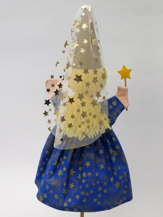 Marionnette Fee Blå 35 cm
