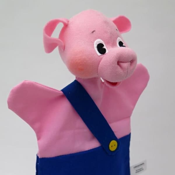 Mú - Little Blue Pig Puppet - MORAVSKA USTREDNA BRNO