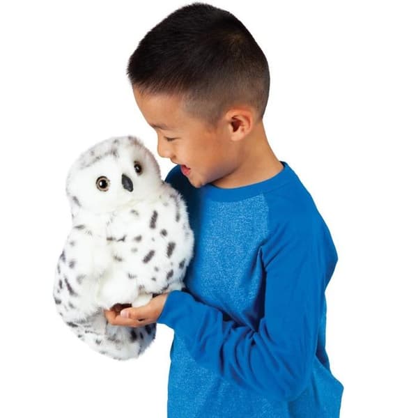Folkmanis - Snowy Owl handdocka - JH PRODUKTER