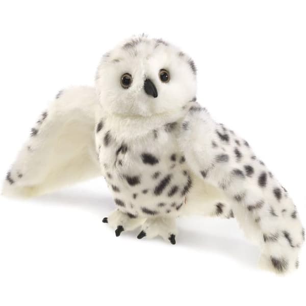 Folkmanis - Snowy Owl handdocka - JH PRODUKTER