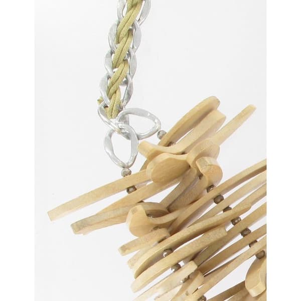 Collier träbitar galen
