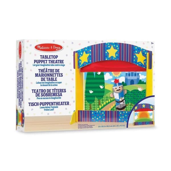 Bordsdockteater - MELISSA &amp; DOUG - Pojke och tjej - Grön - Från 3 år