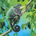 Miniatyrbild 3 av 4: Folkmanis - Kameleontdocka - 0638348022158
