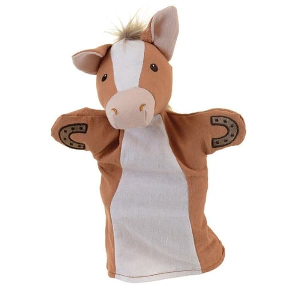 Marionett - Egmont Toys - Häst i bomull - Tvättbar vid 30° - 14x4x27 cm - Unisex