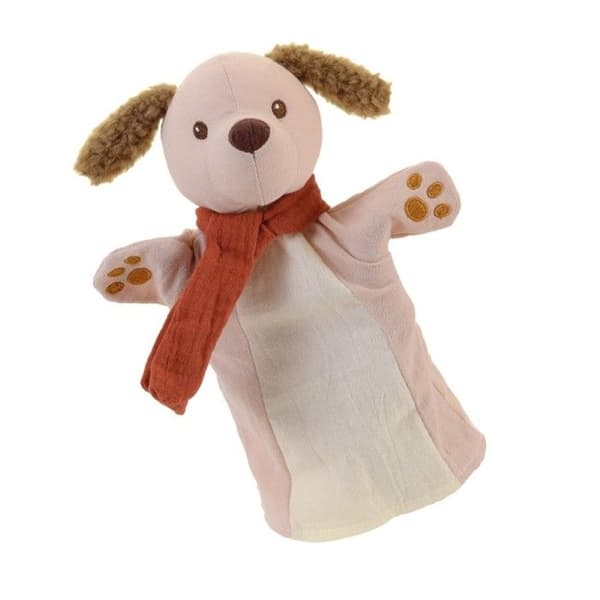 Marionett - Egmont Toys - Bomullshund - Tvättbar vid 30° - 14x4x26 cm - För barn från 3 år
