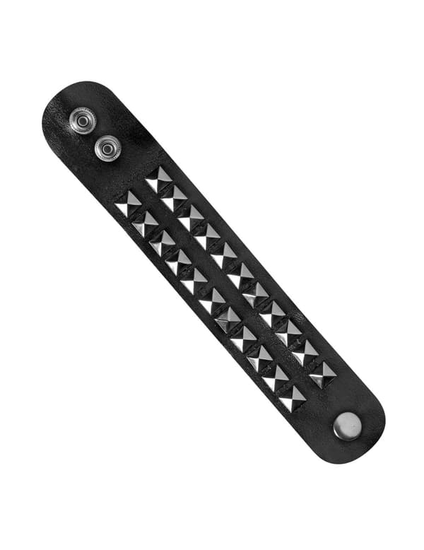 Voksen rocker-armbånd med pigger.Size-One size