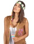 Miniatyrbild 2 av 2: Färggrant hippie-halsband.Size-One size