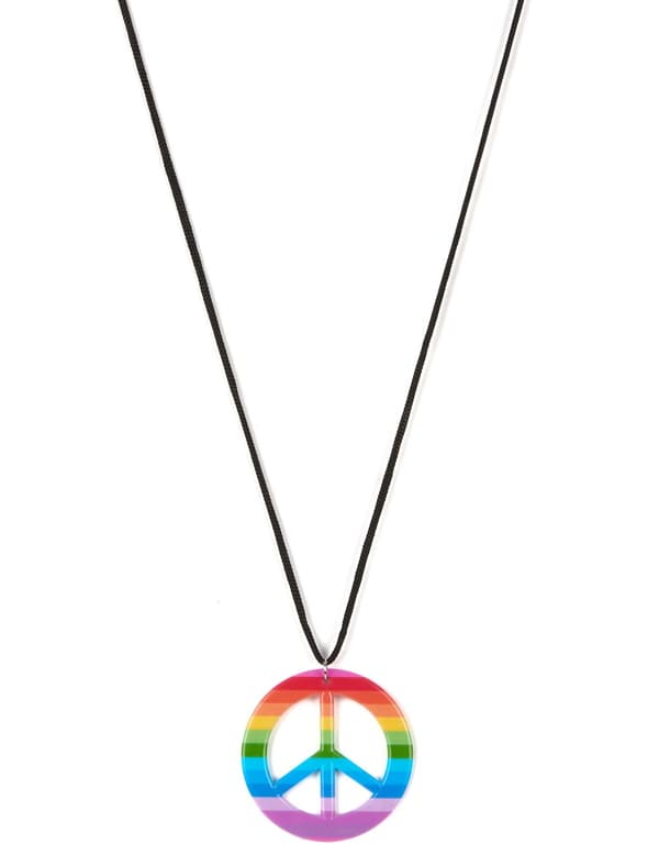 Färggrant hippie-halsband.Size-One size
