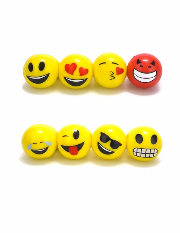 Ring från Imojis™ med LED-ljus.Size-One size