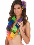 Miniatyrbild 2 av 2: Hawaiihalsband i mångafärger för vuxna till maskeraden.Size-One size