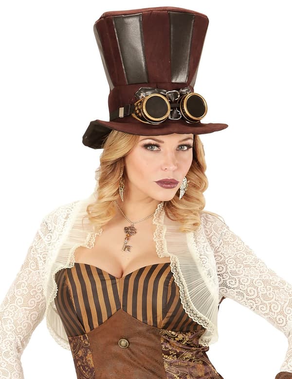 Øreringe tandhjul og fjer til voksne Steampunk.Size-One size