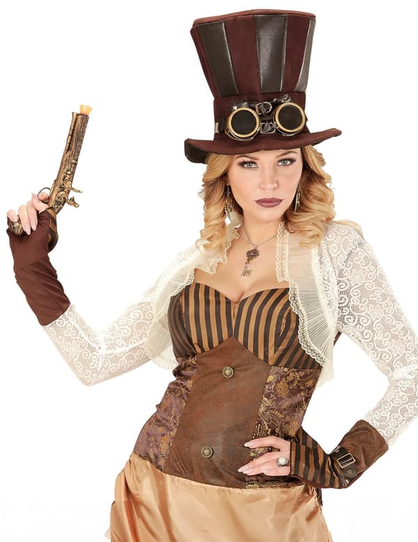 Øreringe tandhjul og fjer til voksne Steampunk.Size-One size
