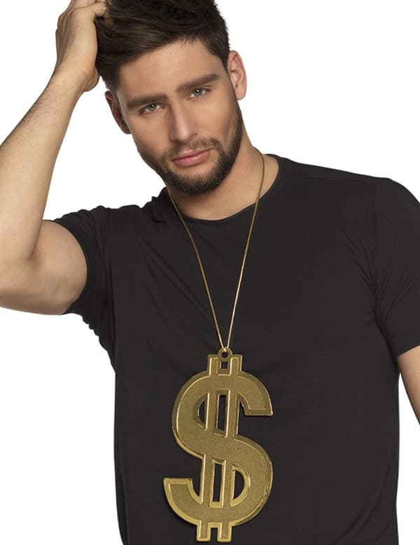 Dollarkjede 24 cm XL gyldent for voksne.Size-One size