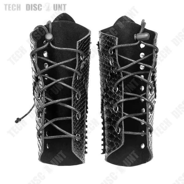 TD® Set med 2 Steampunk imiterade ormskinnsarmband -Halloween Festival Party - Finklänning