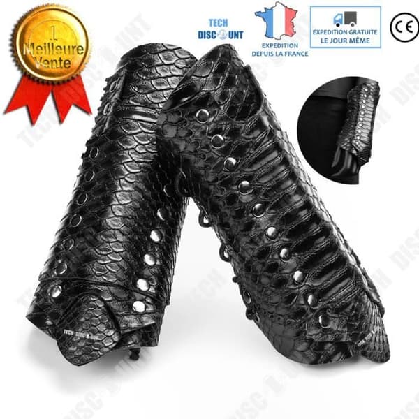 TD® Set med 2 Steampunk imiterade ormskinnsarmband -Halloween Festival Party - Finklänning