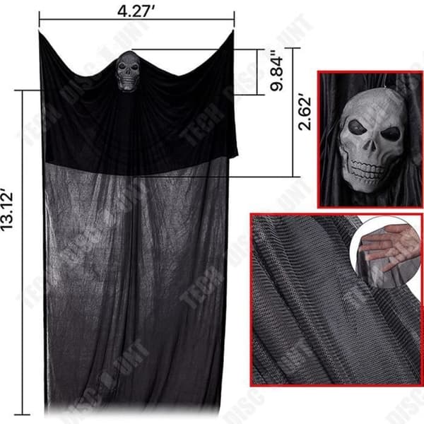 TD® Halloween dekoration fest dekoration levererar Röstaktiverade ljus-up ljud masker hängande