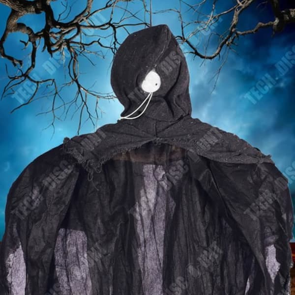TD® Spökhängande för Halloween 120*79cm Skräckskalle Ljus med ljudaktivering Passar för Halloween
