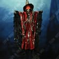 Miniatyrbild 2 av 4: TD® Halloween Hanging Ghost 30*70 cm Skräckrekvisita Ljudaktiverad ljusemitterande Lämplig för Halloween