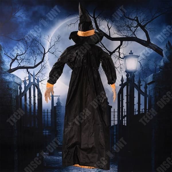 TD® Halloween dekoration häxa röststyrning rekvisita elektrisk lysande hängande spöke spöke festival