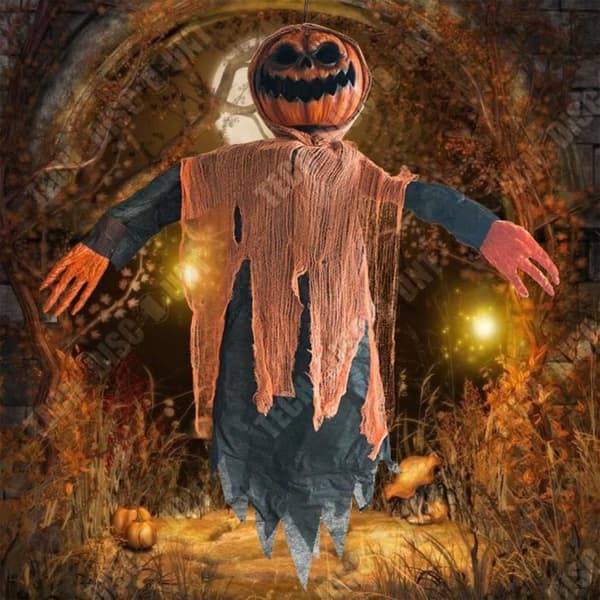 TD® Halloween dekoration röstaktiverad ljusemitterande taklampa