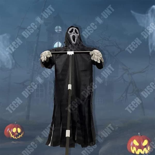 TD® Halloween dekoration spöke Face Party Supplies Rolig hängande spöke pastoralt skydd fågelskrämma