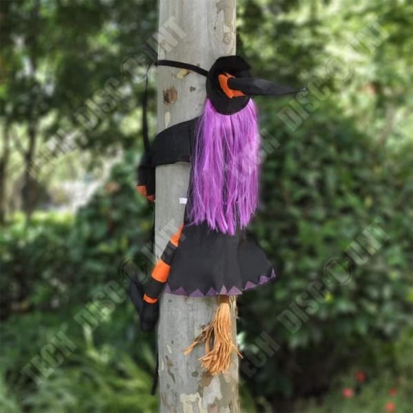 TD® Halloween dekoration häxa träffade träd häxa uppblåsbara spökhus rekvisita festtillbehör
