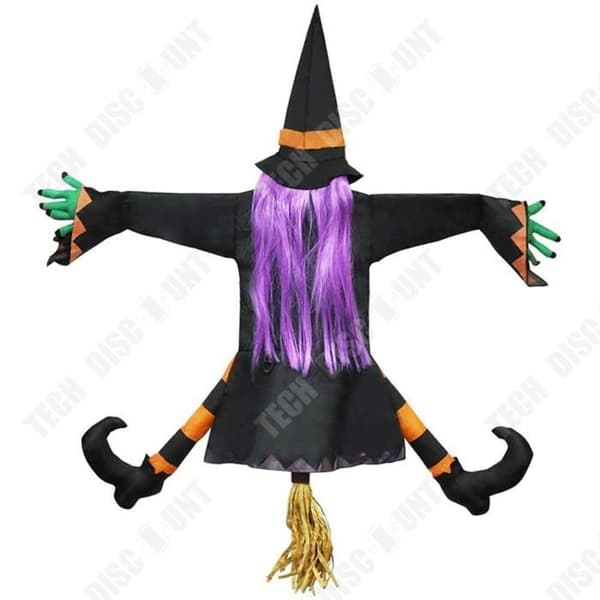 TD® Halloween dekoration häxa träffade träd häxa uppblåsbara spökhus rekvisita festtillbehör