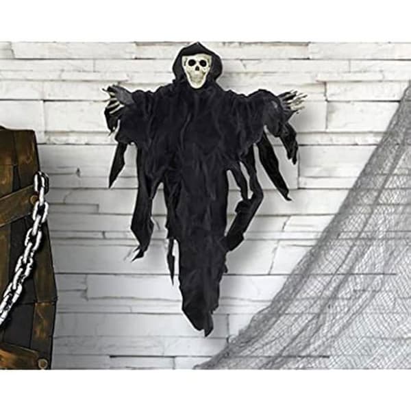 Dekorativt skelett - ATOSA - Deko Skelett - 78x57 cm - Svart - Blandat